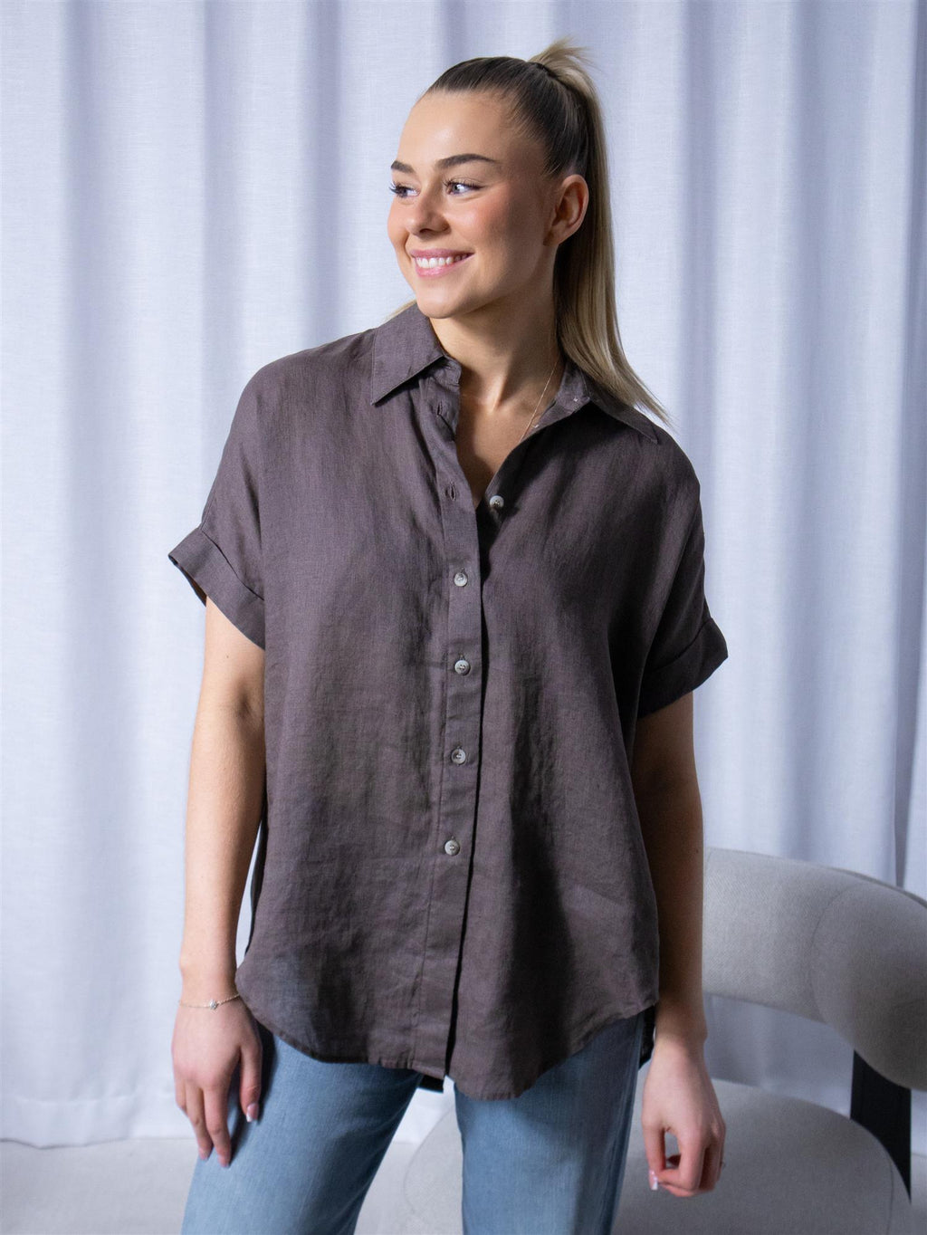 Sand Peppa Shirt BSS Brun