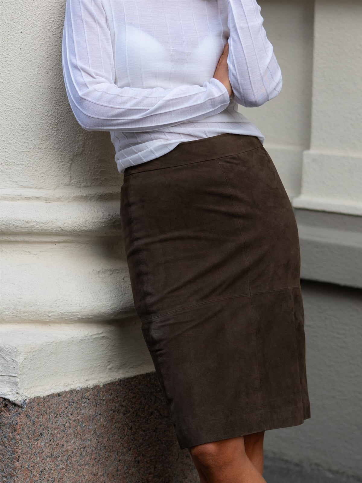 Valeria Skirt Pebble Brown