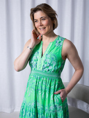 Hale Bob Liv Dress Green