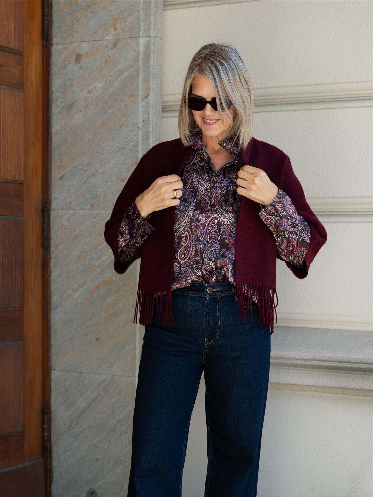 Amelie Blouse With Stand Collar