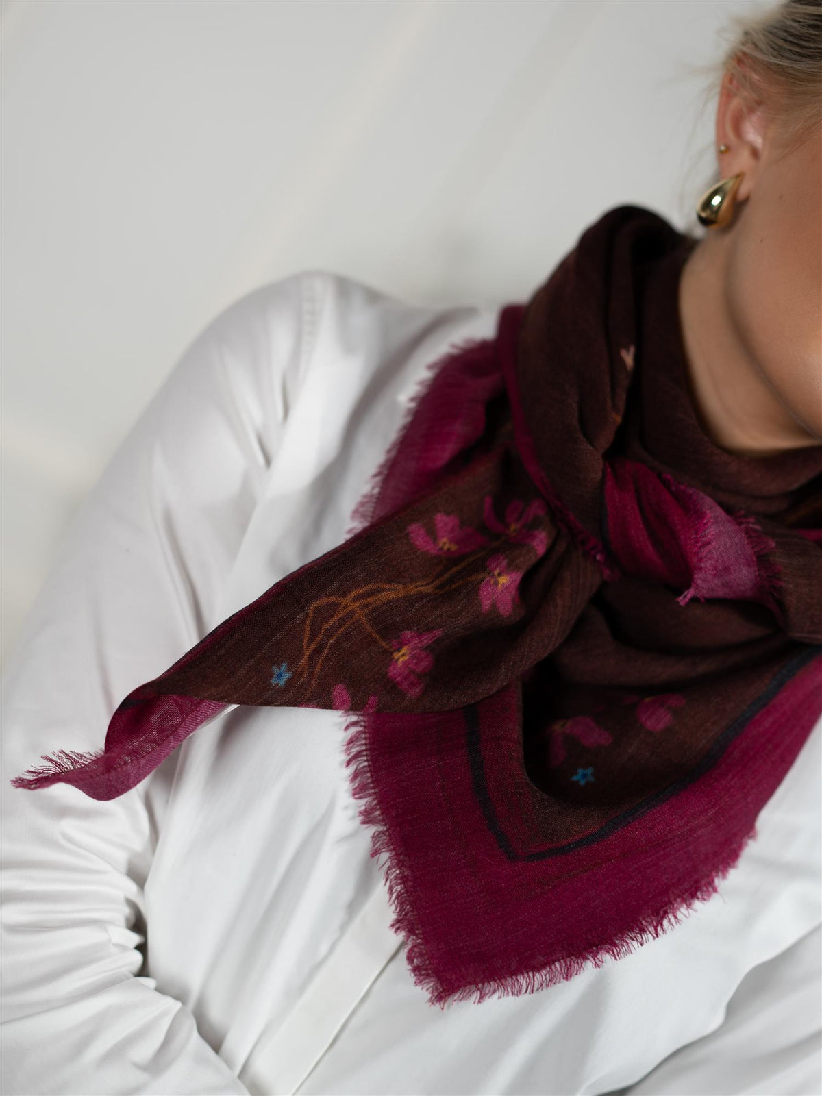 Guafiore Siw Scarf Hot Fudge Brown