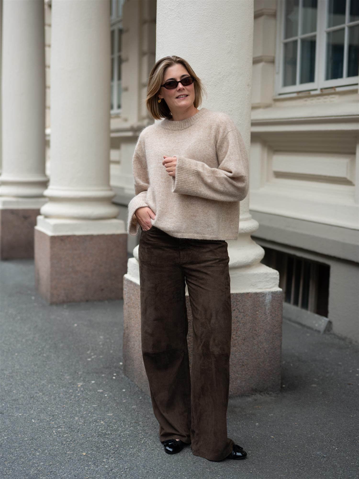 Niclas Short Sweater Oyster