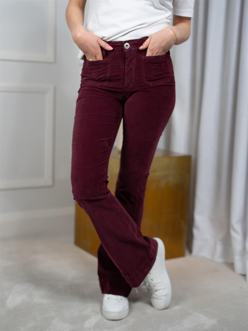 Denim Studio Jim Palatine Cord Bordeaux