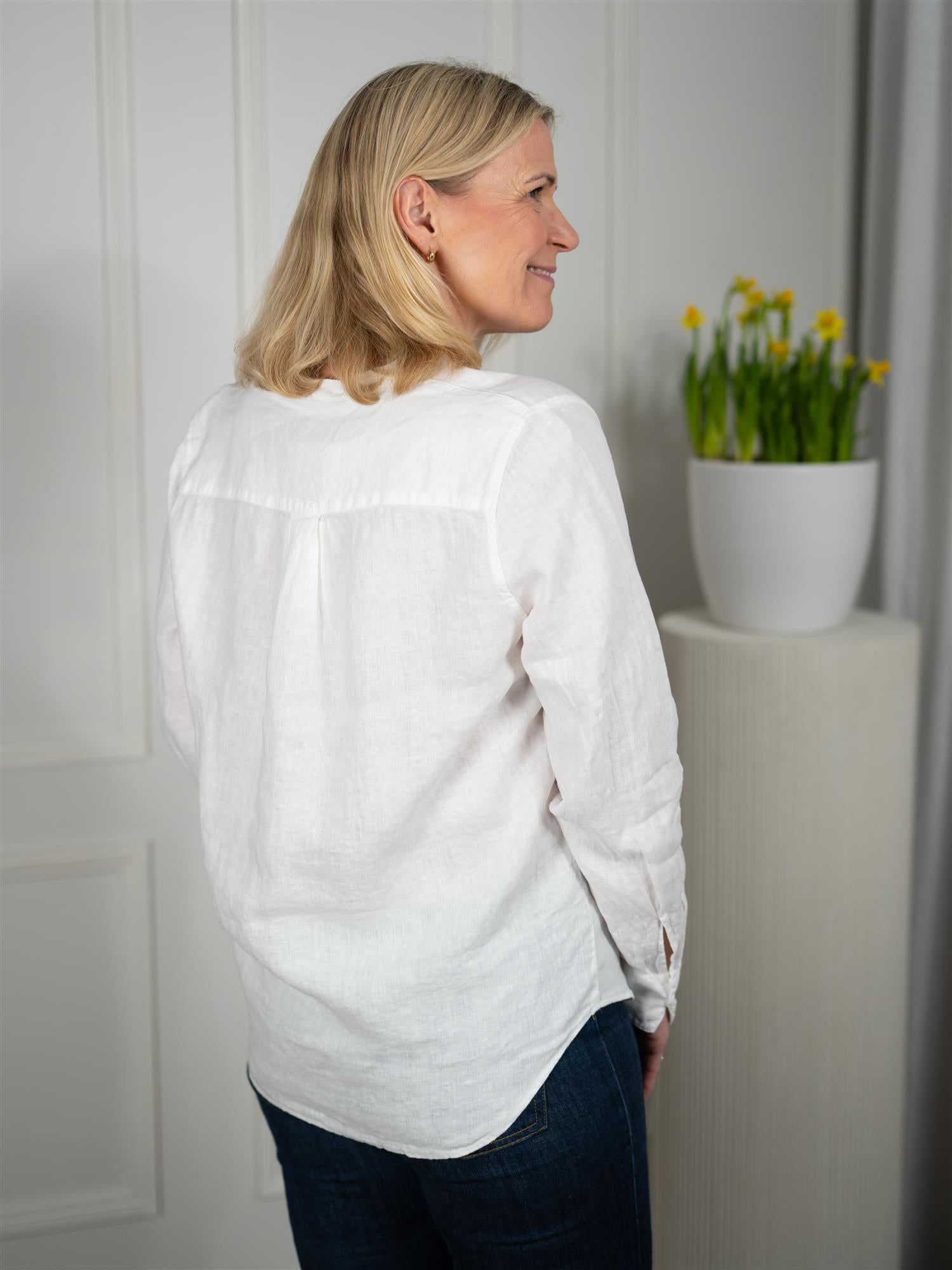 Mmartina Linen Shirt White