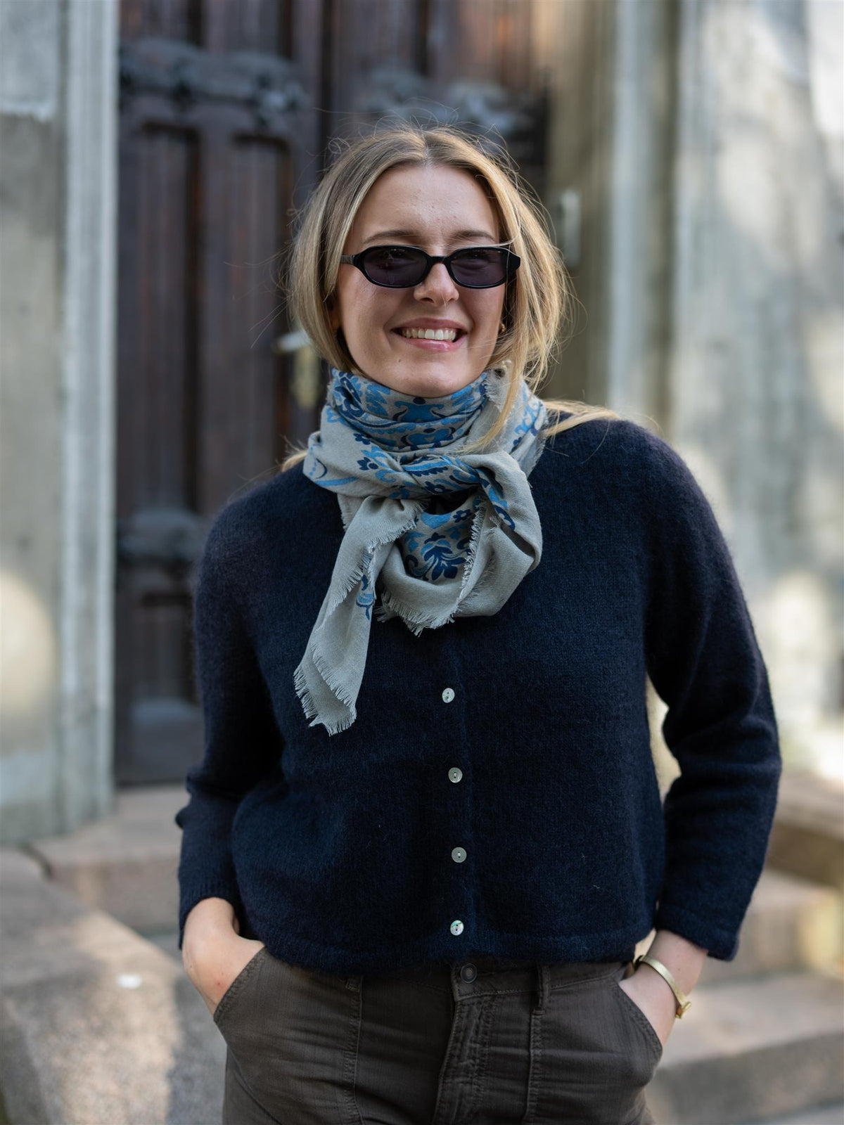 Scarf Bandana Blue Stone WS
