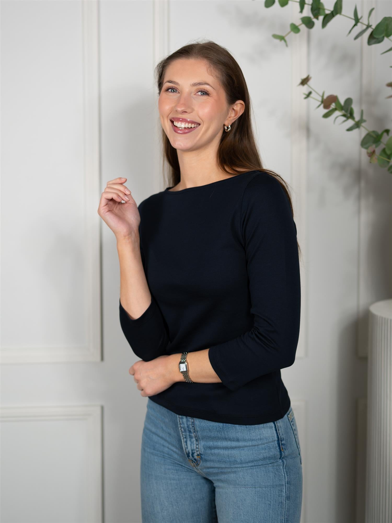 Julie Josephine Nina Half Sleeve Dark Navy