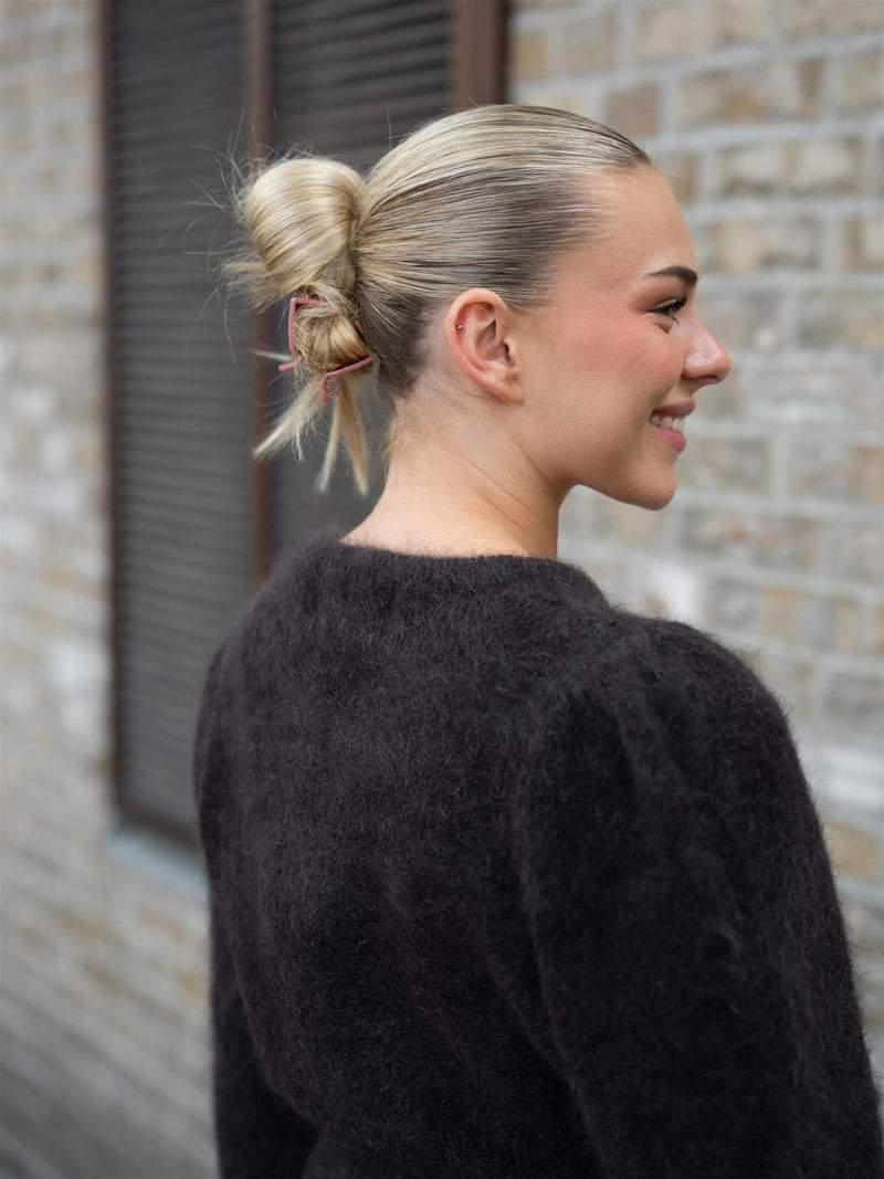 Ella&il Fredrikke Chunky Cardigan Dark Brown