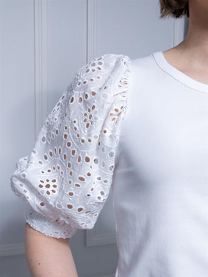 Mos Mosh Puffy O-SS Tee White