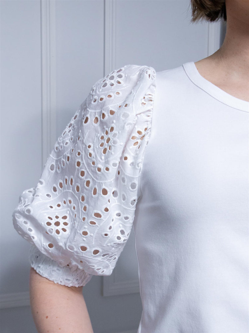 Mos Mosh Puffy O-SS Tee White