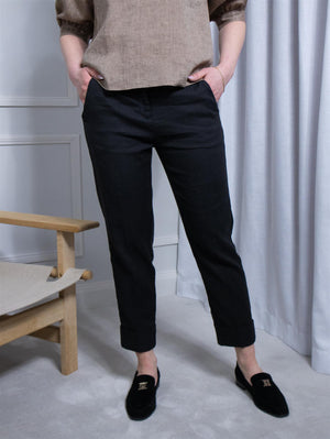 Cambio Krystal Summer Linen Washed Out Black