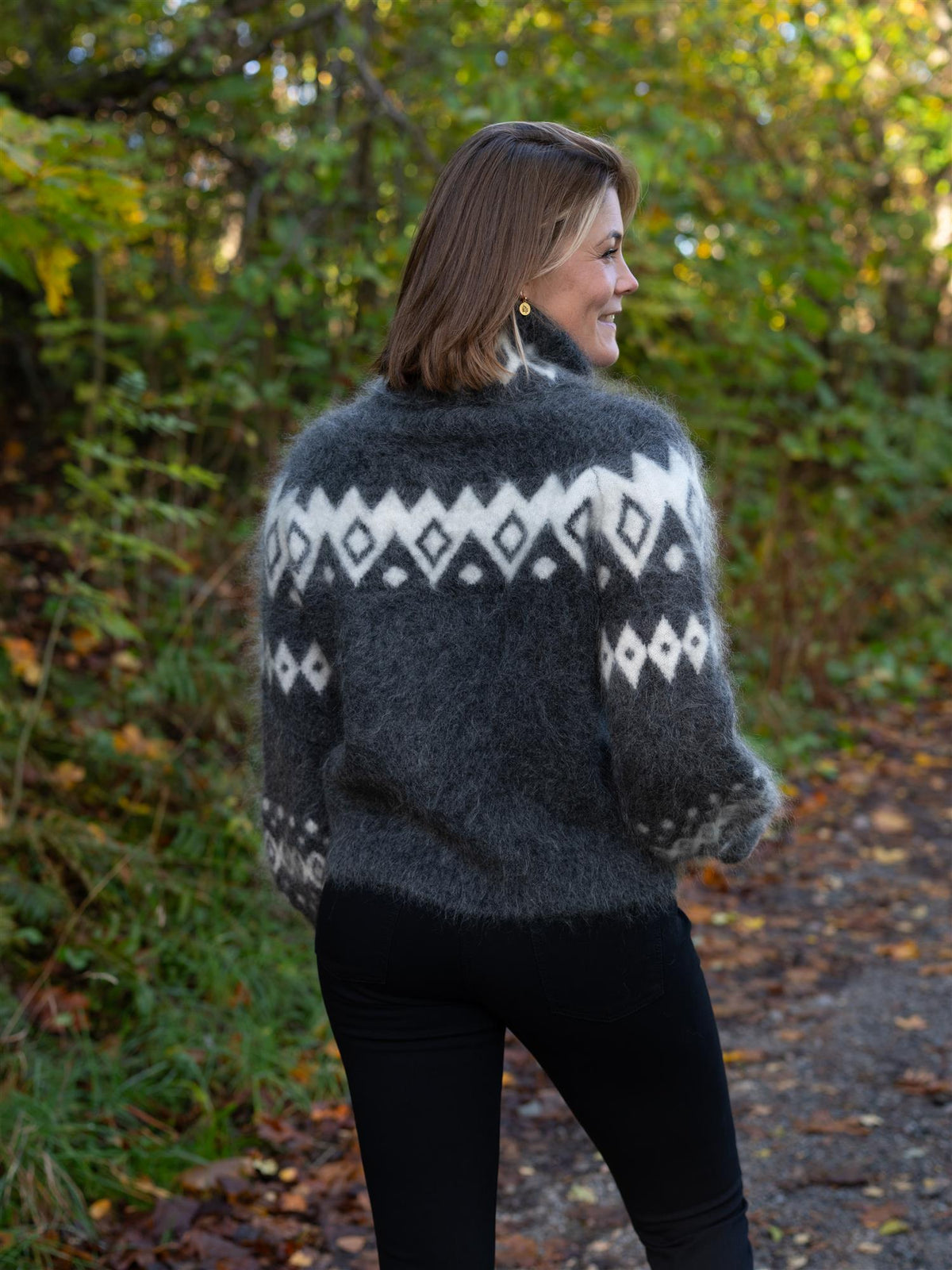 Kylie Chunky Sweater Charcoal