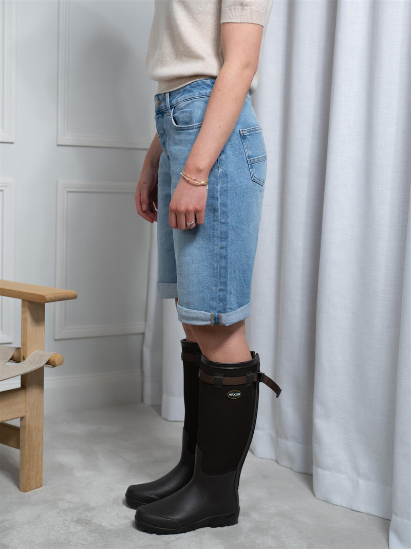 Mos Mosh Mathilde Denim Shorts Light Blue