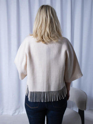Christian Aks Keyla Lambswool Jacket Creme