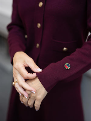 Busnel Aria Cardigan Solid Bordeaux