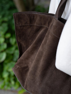 Beck Söndergaard Suede Aubrey Bag Hot Fudge Brown