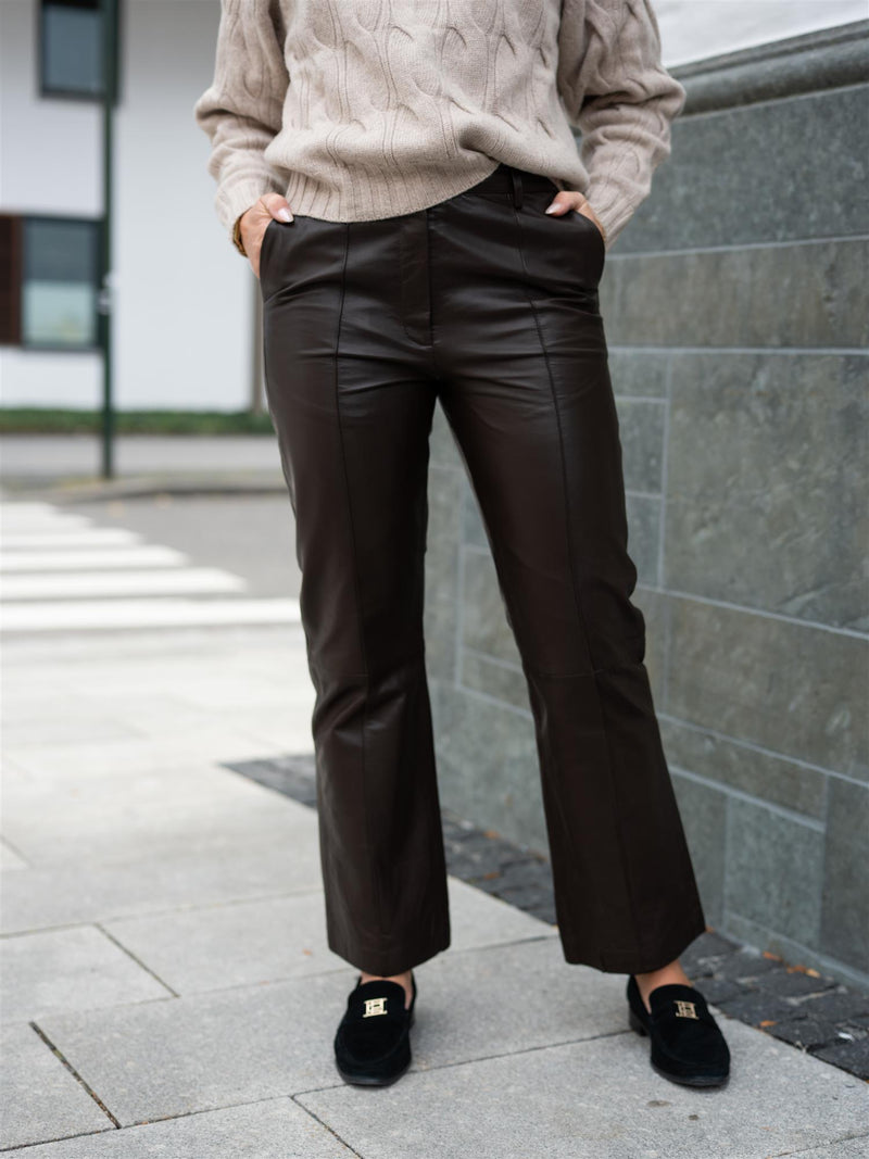 Dear Dharma Leather Pant Brown