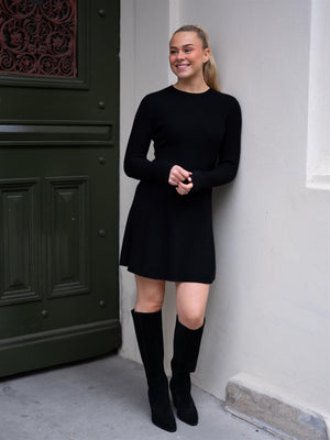 Christian Aks Rachel Merino Dress Black
