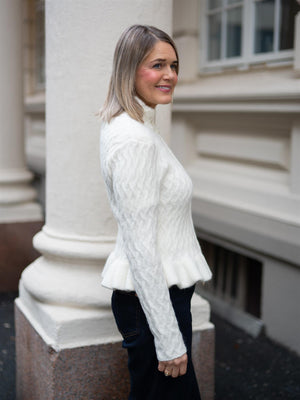 Ella&il Lene Alpaca Cardigan Ivory