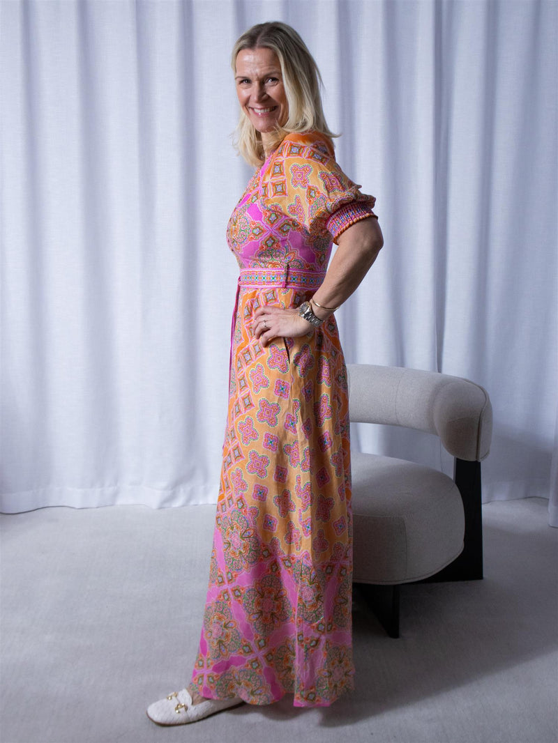 Hale Bob Naya Maxi Dress Pink