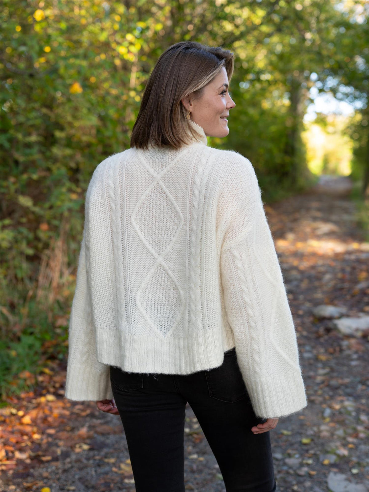 Peyton Brushed Sweater White
