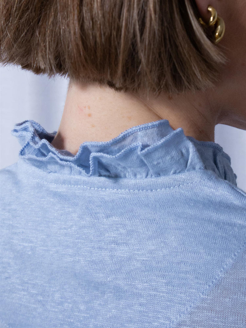 Ella&il Karianne Linen Tee Kentucky Blue