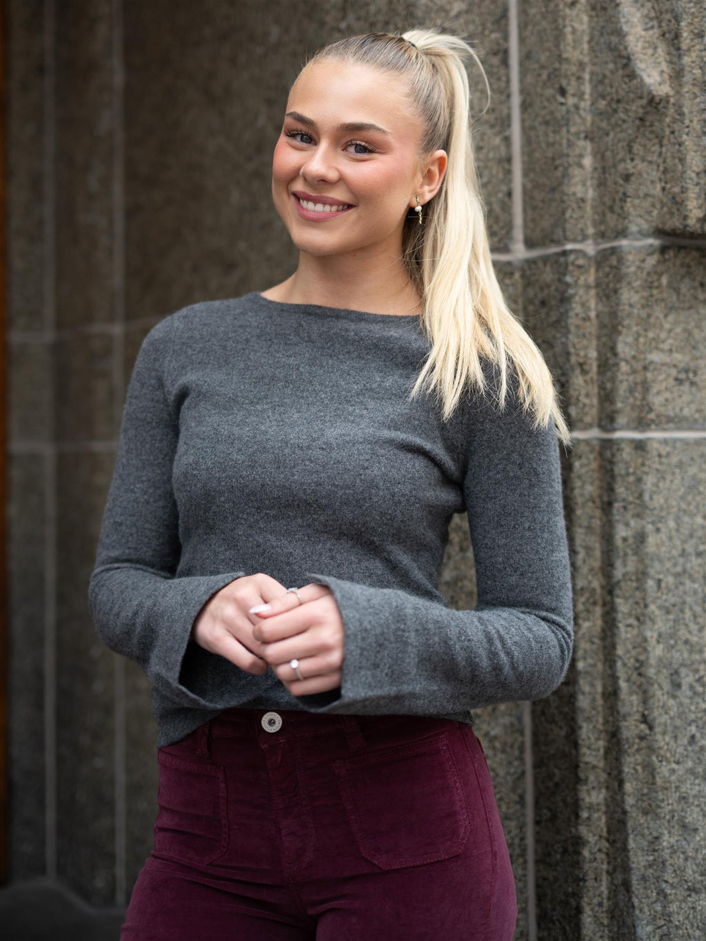 Camilla Pihl Joyce Knit Dark Grey Melange