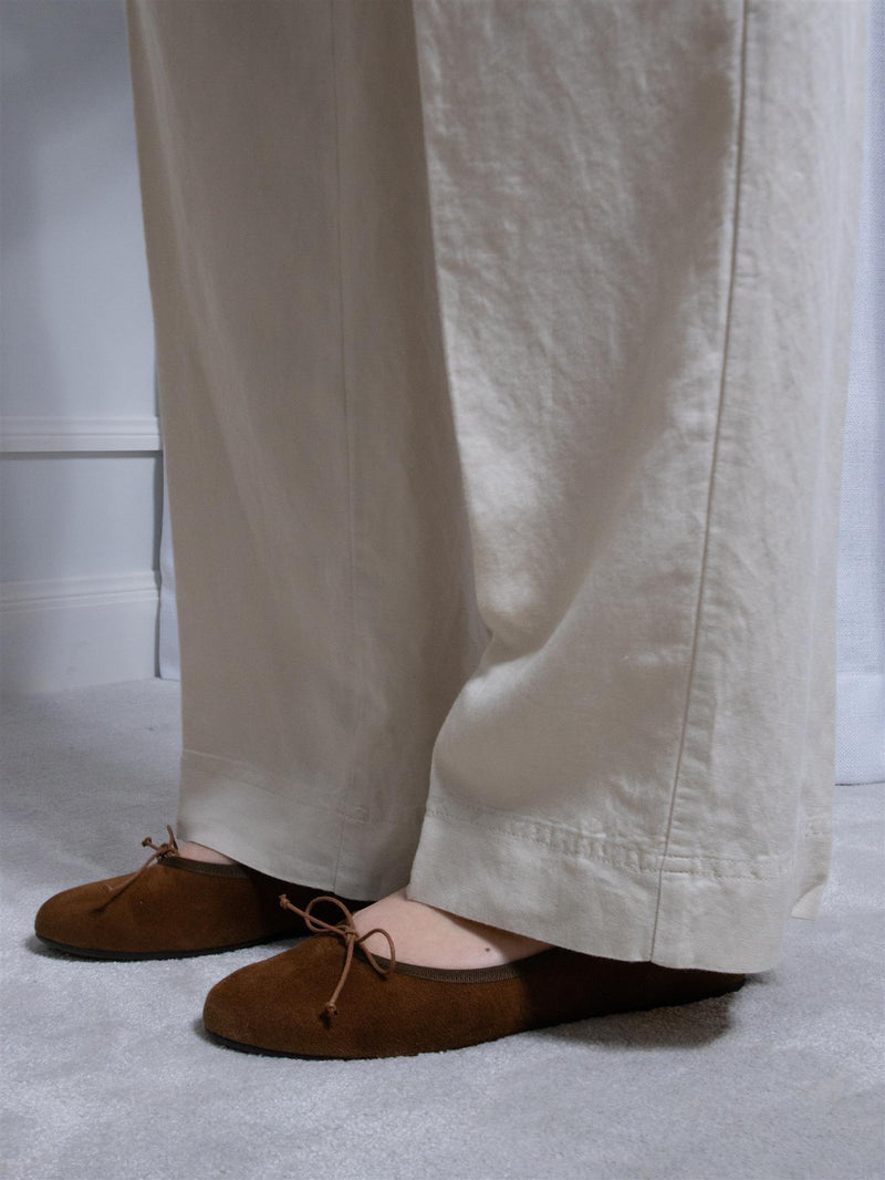 Gant Rel Linen Blend Pull On Pants Putty