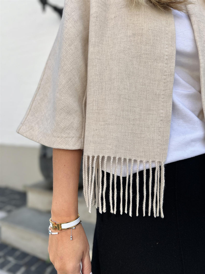 Christian Aks Keyla Lambswool Jacket Cream