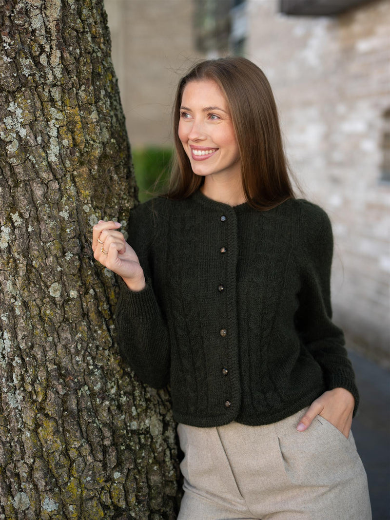 Dear Dharma Edge Cardigan Dark Army