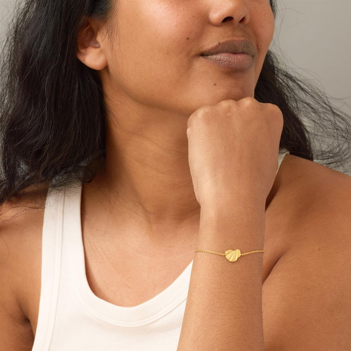Bracelet, Wave Gold Plated