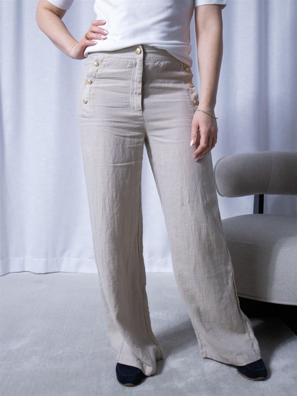 Busnel Pim Solid Trouser Sand