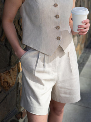 Camilla Pihl Daria Shorts Light Sand