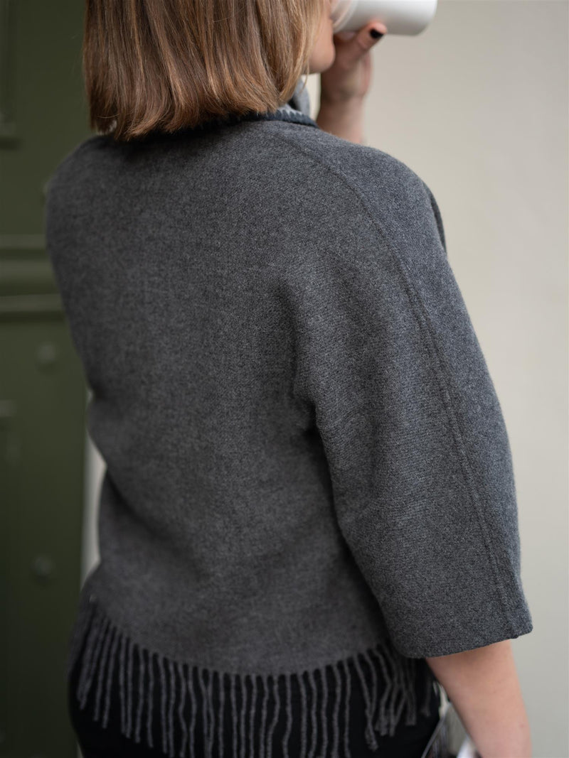 Christian Aks Keyla Lambswool Jacket Grey Mel