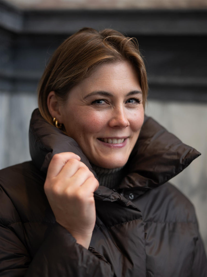 Camilla Pihl Dakota Down Coat Dark Brown