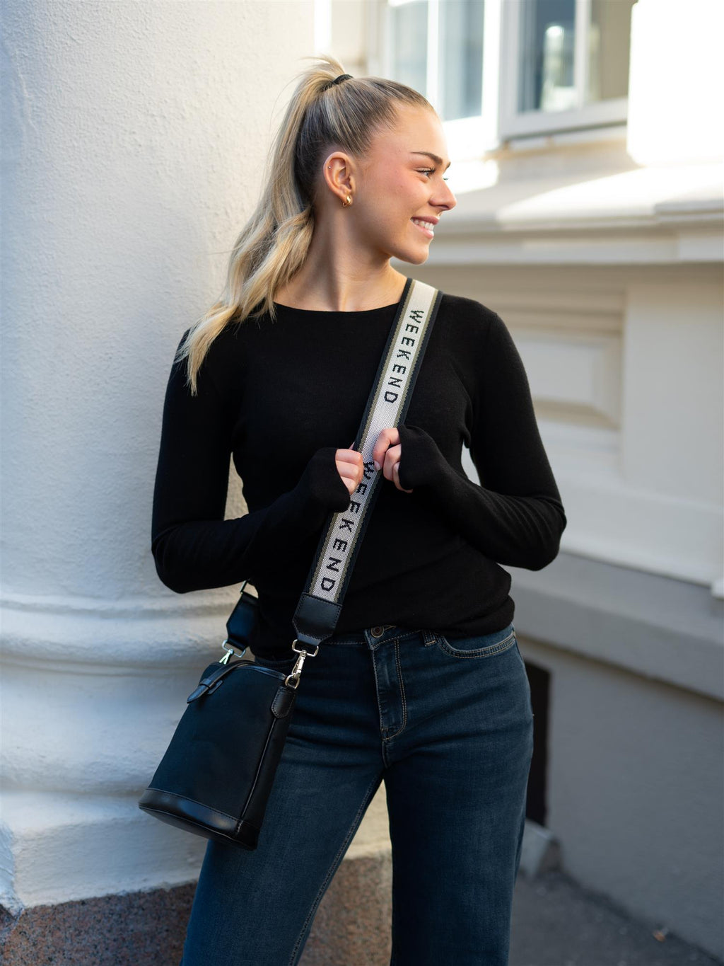 Mos Mosh Bouch O-neck Knit Black