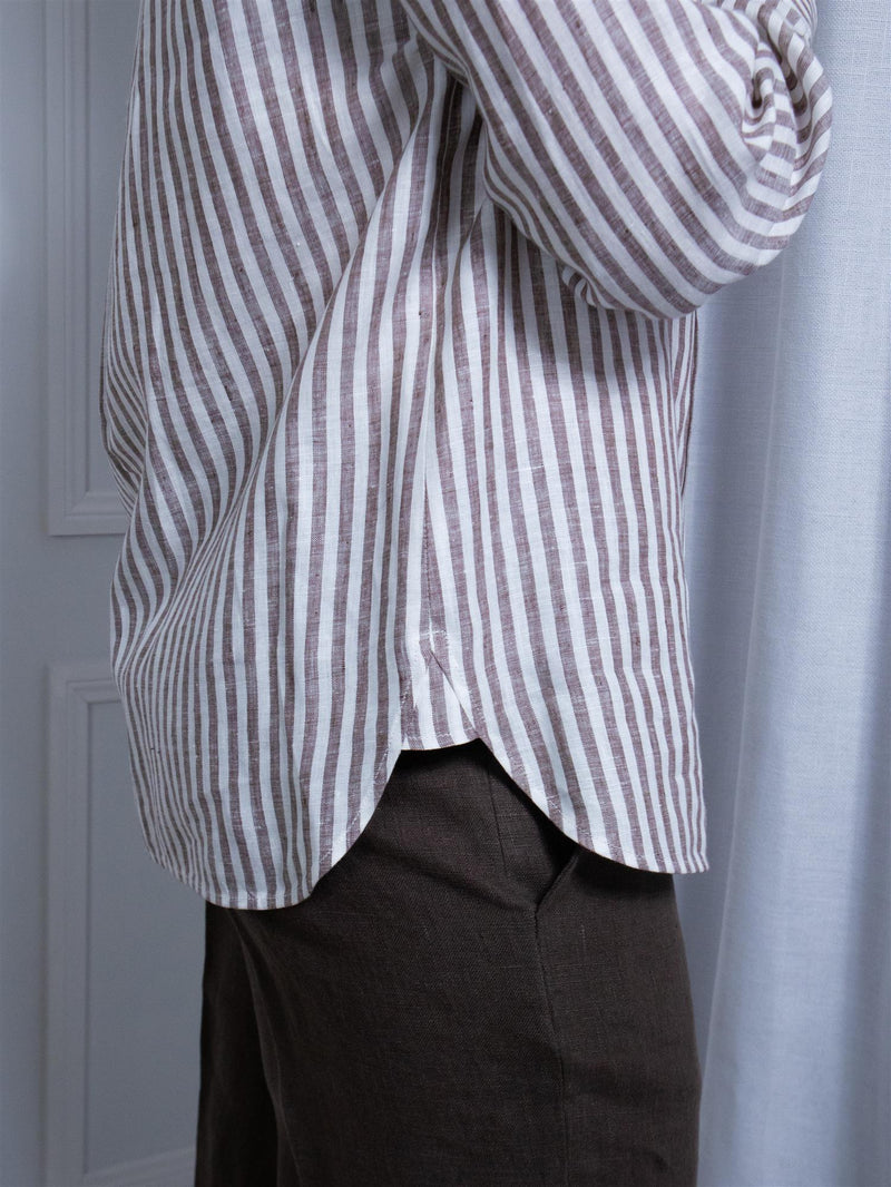 Max Mara Josef Coffee Stripe