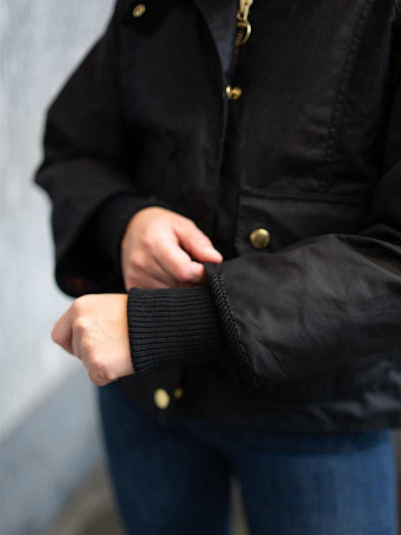 Barbour Cropped Beadnell Wax Jacket