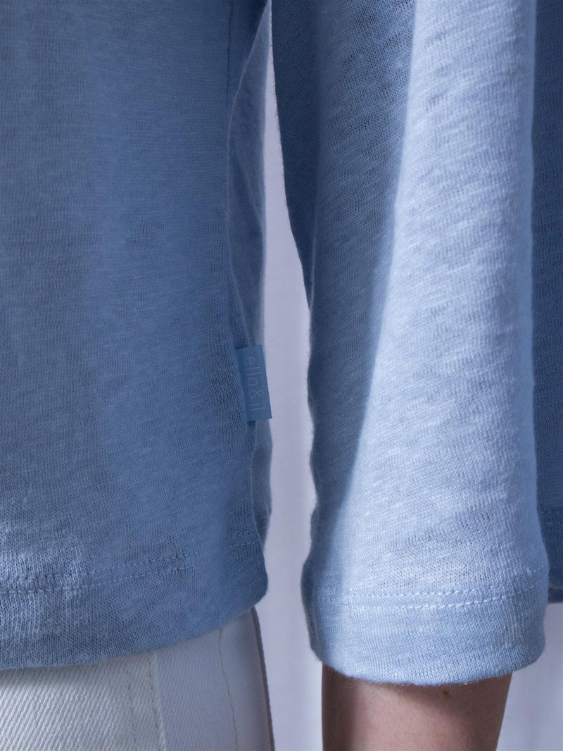 Ella&il Heli Linen Tee Kentucky Blue