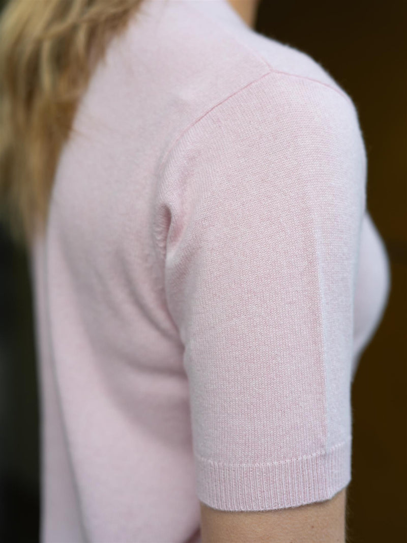 Stenströms Janet Short Sleeve Knit Light Pink