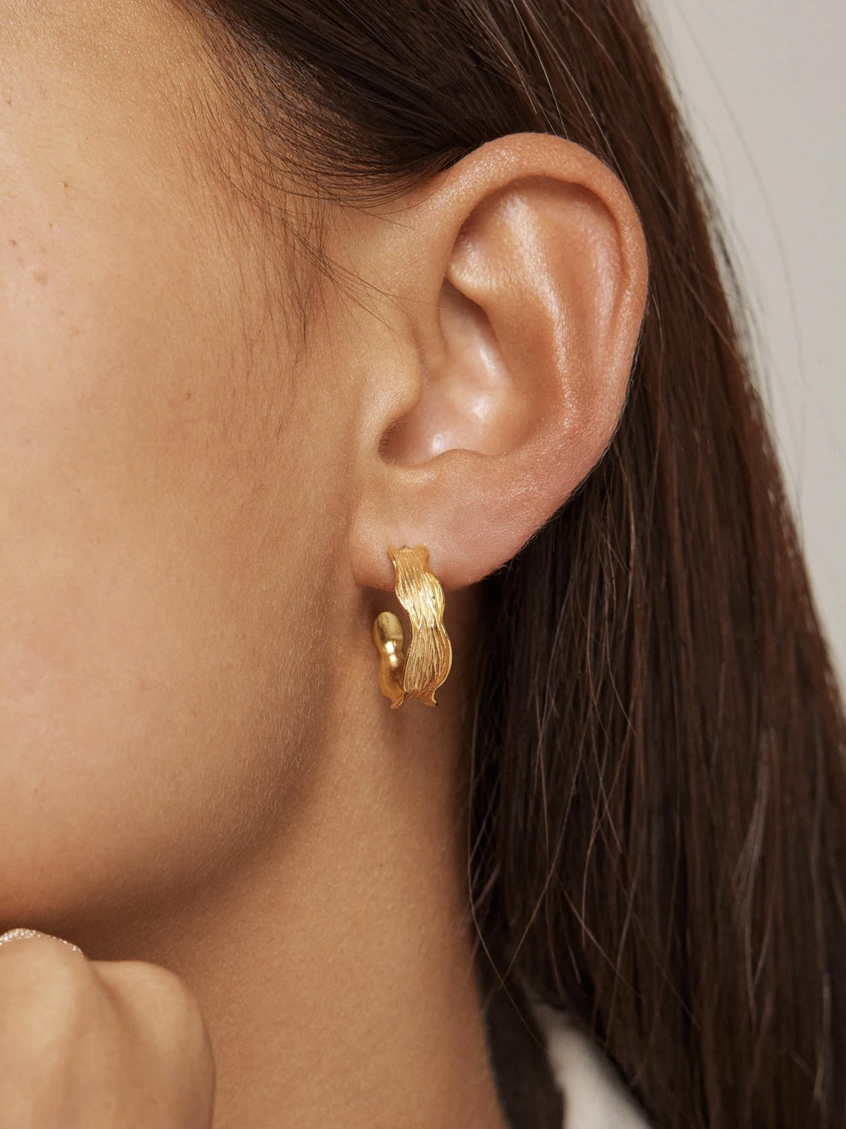 Hoops, Ane Small Gold Plated
