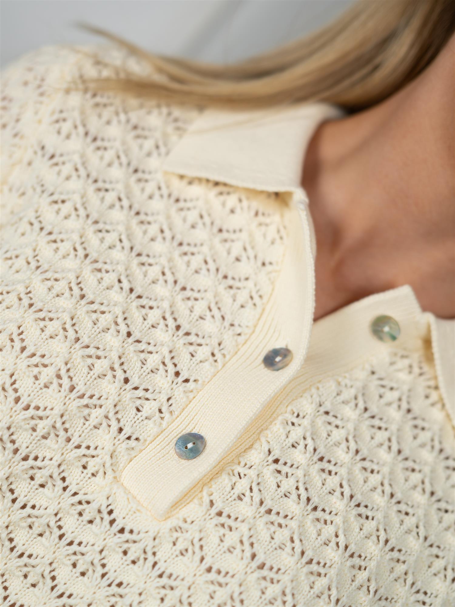 Camilla Pihl Gwen Knit Tee Cream