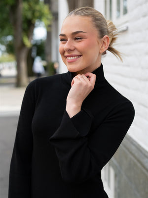 Ella&il Melina Merino Dress Black