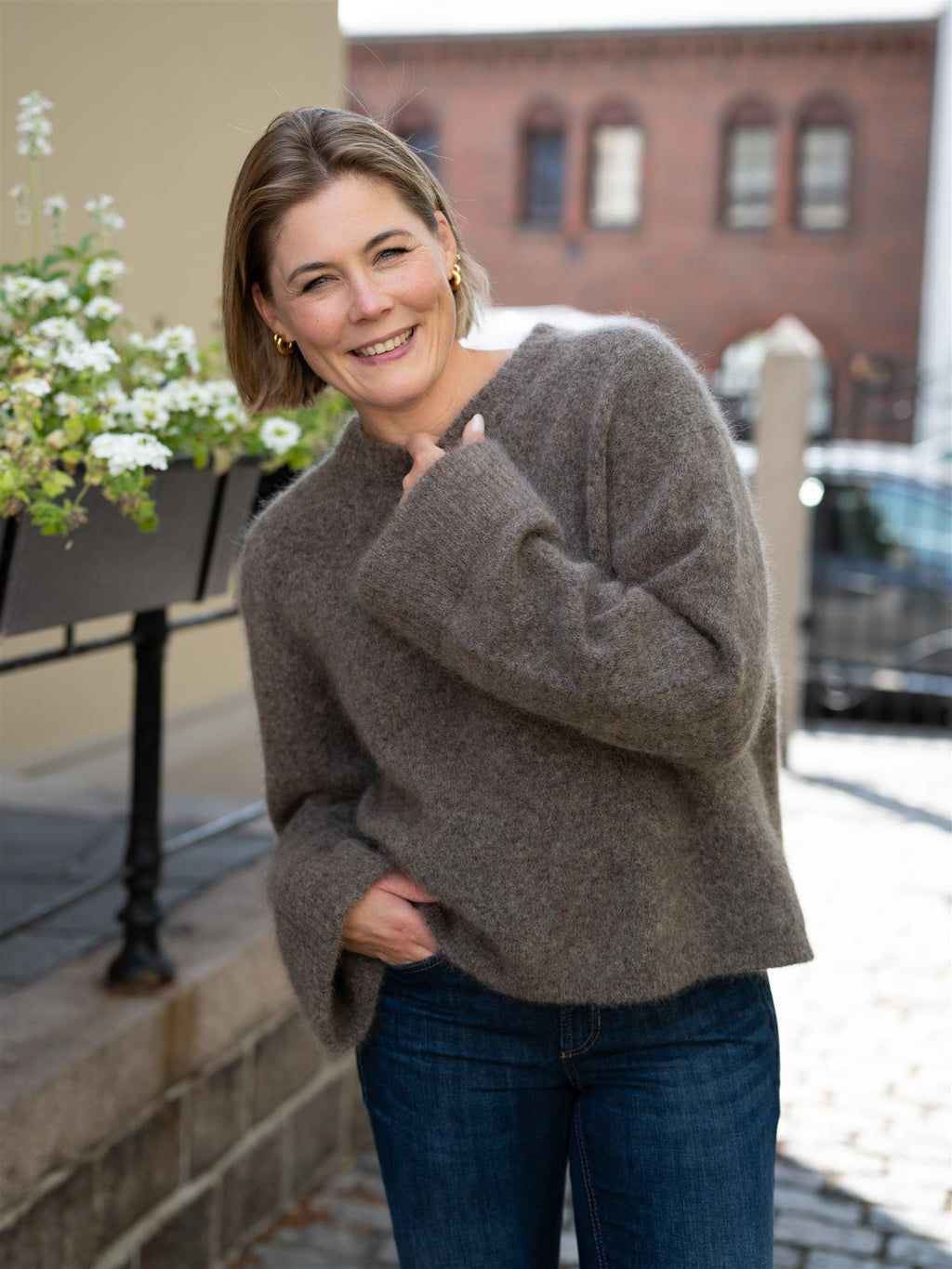 Stylein Niclas Short Sweater Brown