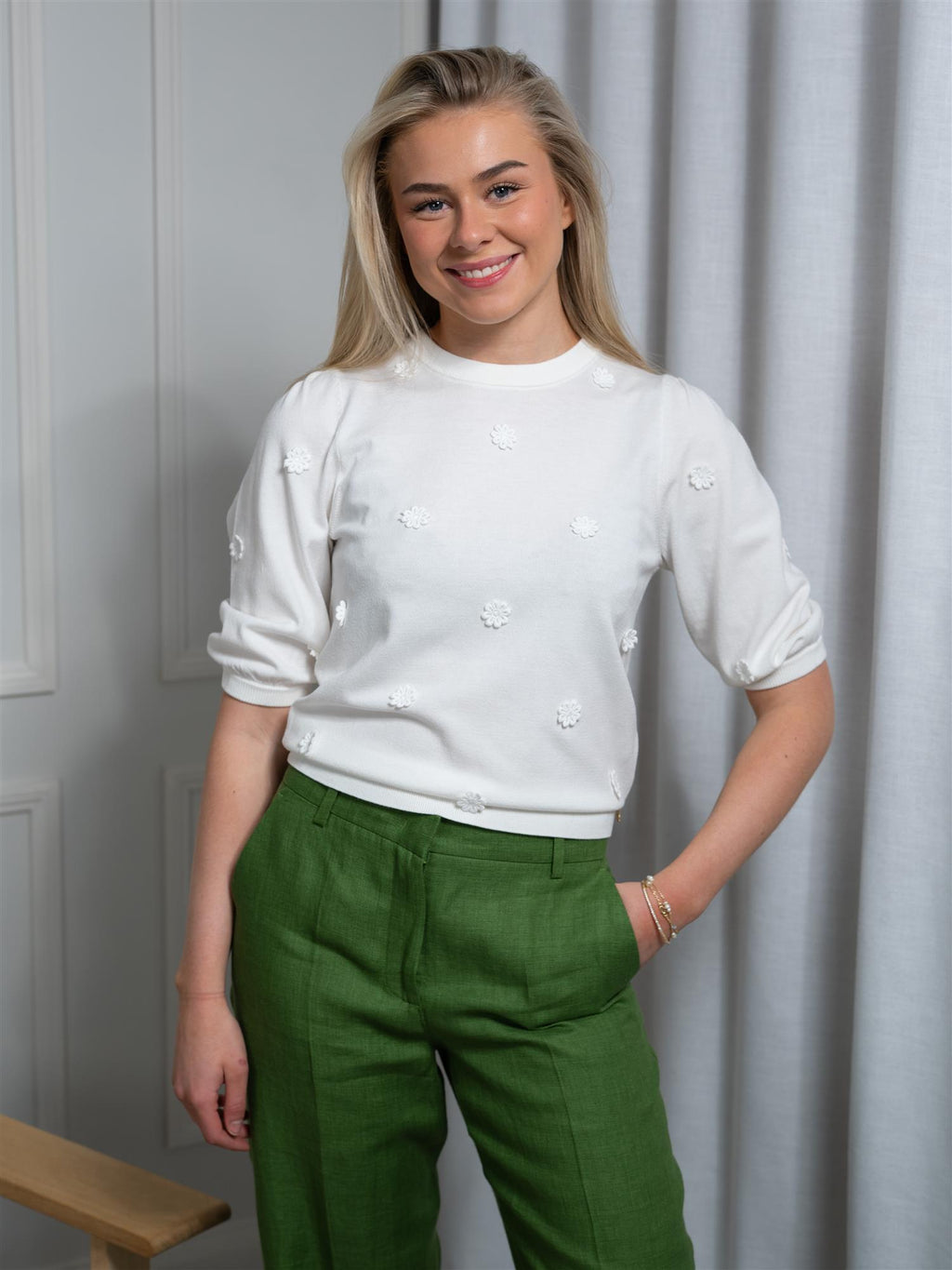 Fabienne Chapot Hilly Patch Pullover Cream White