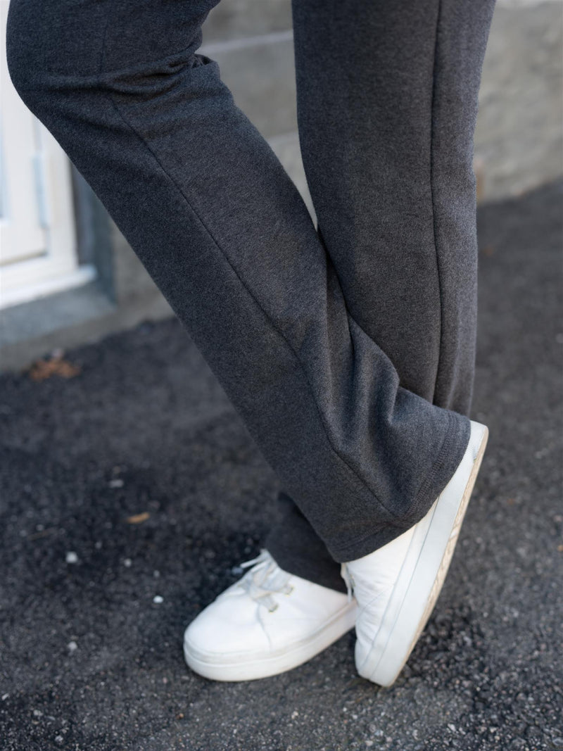 Ella&il Tilly Pants Dark Grey Melange