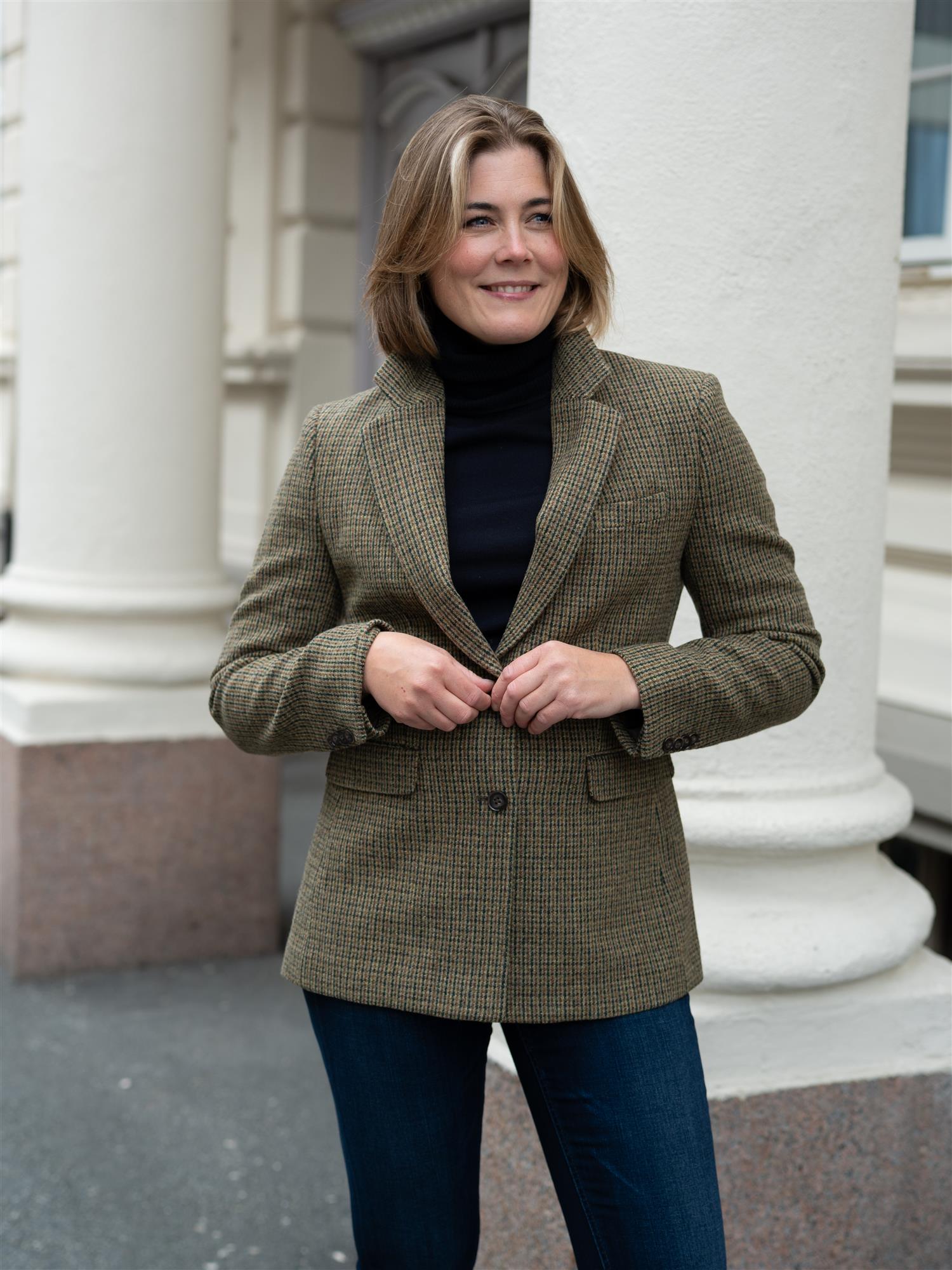 Brook Houndstooth Blazer