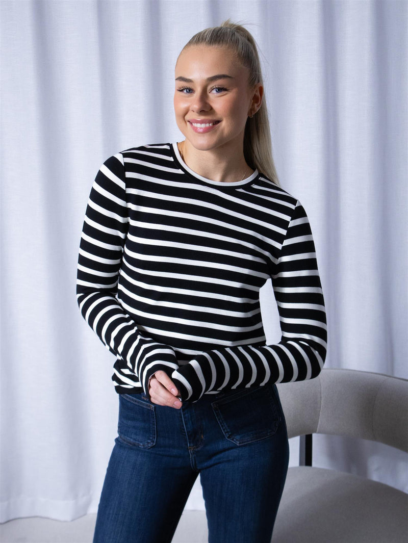 Stylein Canvey Top Black Striped