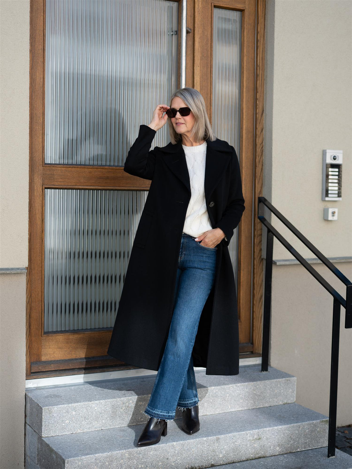 Cashmere Coat Clareta Long Black