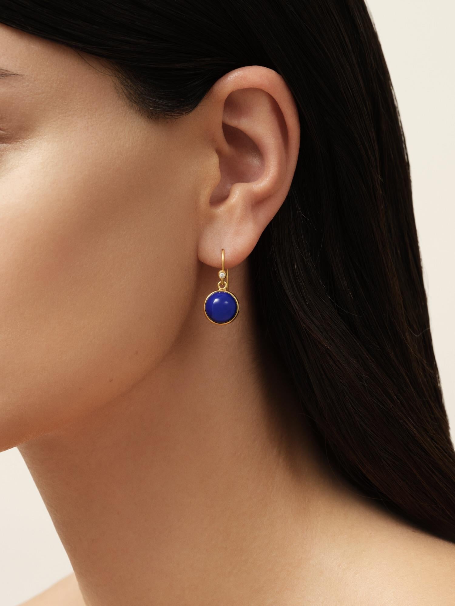 Julie Sandlau Prime Earrings Lapis Crystal