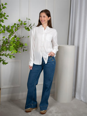 Gant Rel Indigo Shirt White